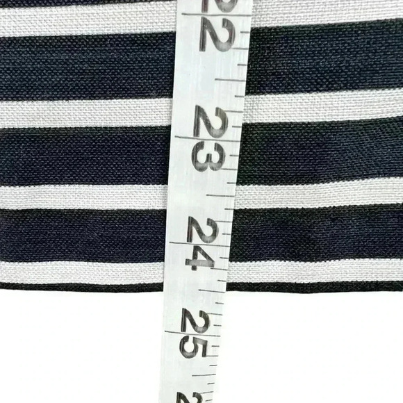 Drapers & Damon’s Black & White Striped Sleeveless Blouse Large - Picture 3 of 4